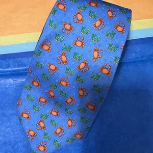 ALynn Creative American Design Crab Pattern Men’s Silk Tie